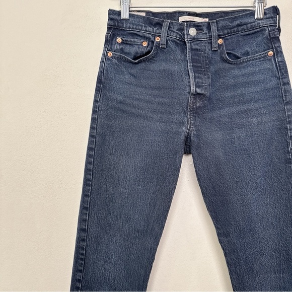 Levi's Womens 26 Wedgie Icon High Rise Cotton Jeans - Picture 4 of 16